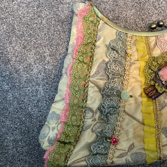 Ziba The Collection Vintage Purse Handbag Kiss Lock Unique - Picture 4 of 16